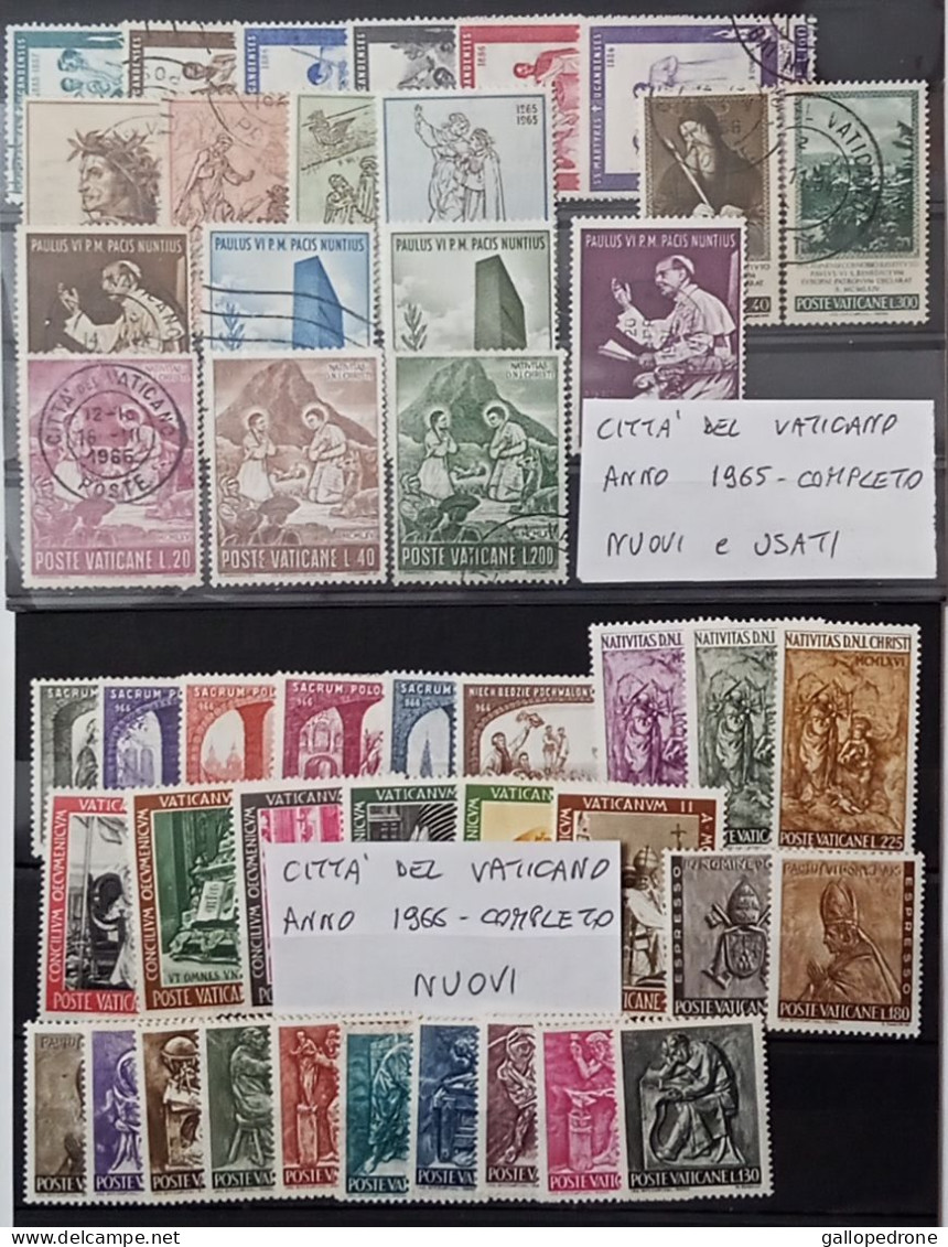 1965-1966 Vaticano, Annate Complete-nuovi E Usati 44 Valori+2 Espressi - Used Stamps