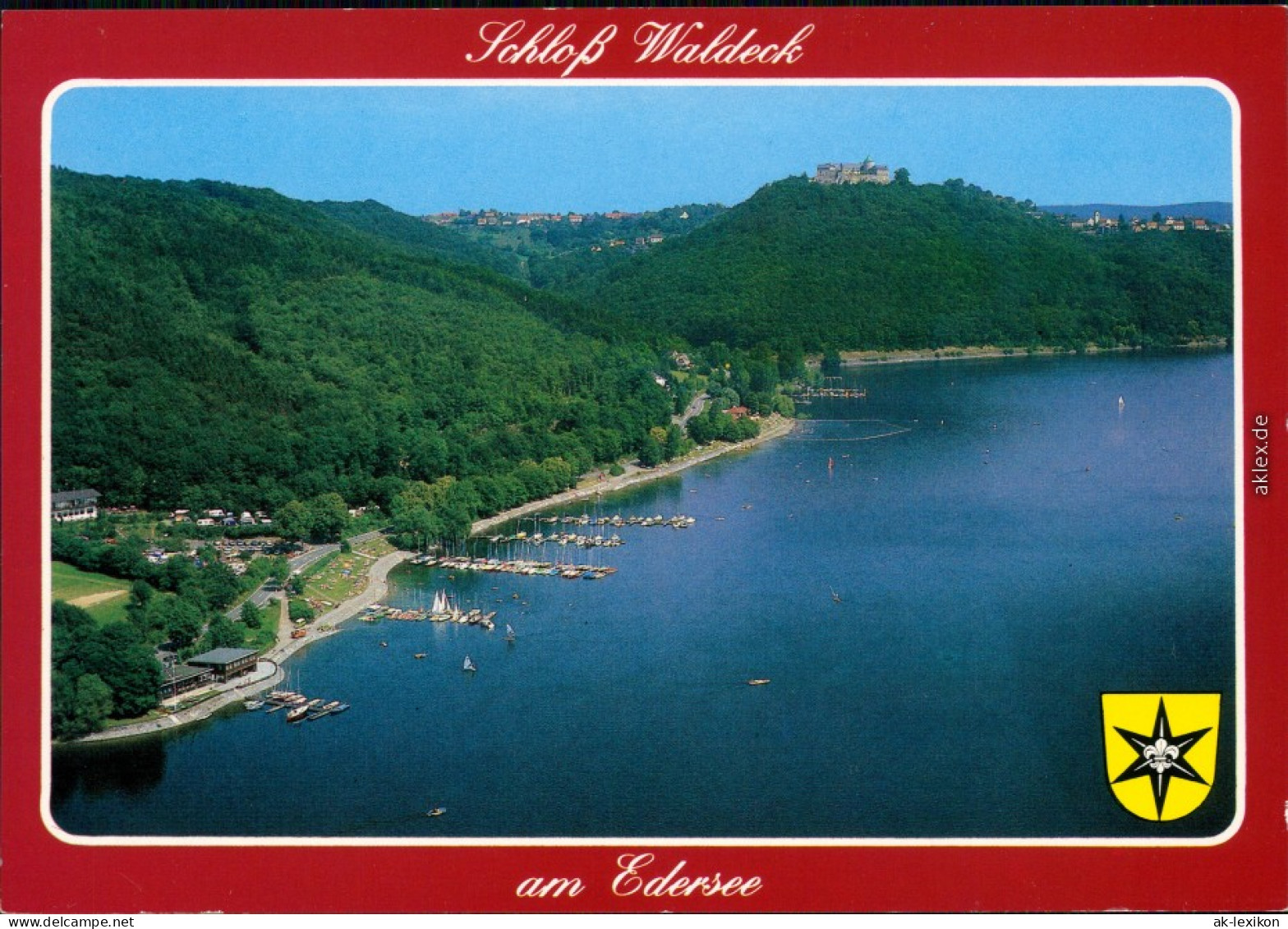 Ansichtskarte Hemfurth-Edersee-Edertal Edertalsperre, Schloss Waldeck 1970 - Waldeck
