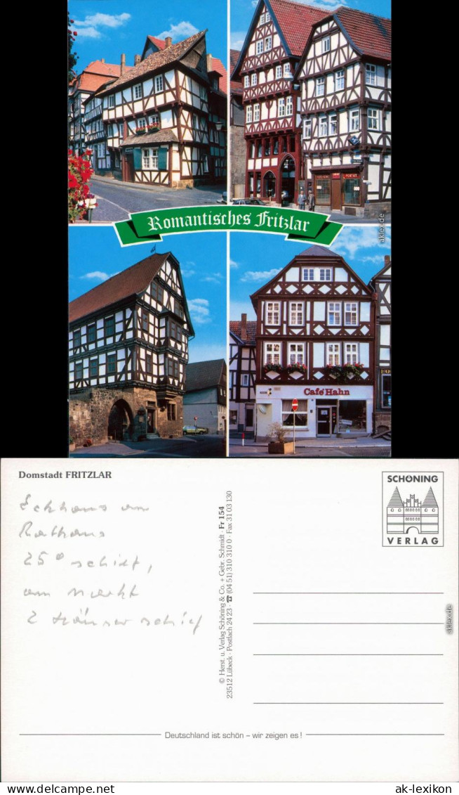 Ansichtskarte Fritzlar Historische Giebelhäuser 1985 - Fritzlar