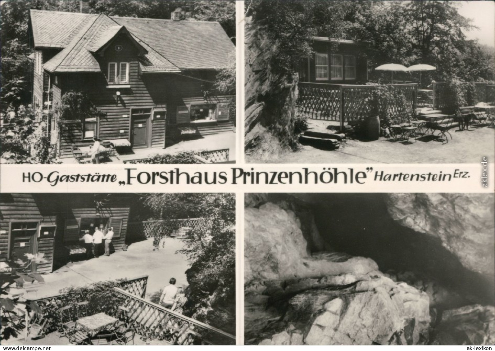 Hartenstein (Sachsen) HO-Gaststätte "Forsthaus Prinzenhöhle" 1977 - Hartenstein