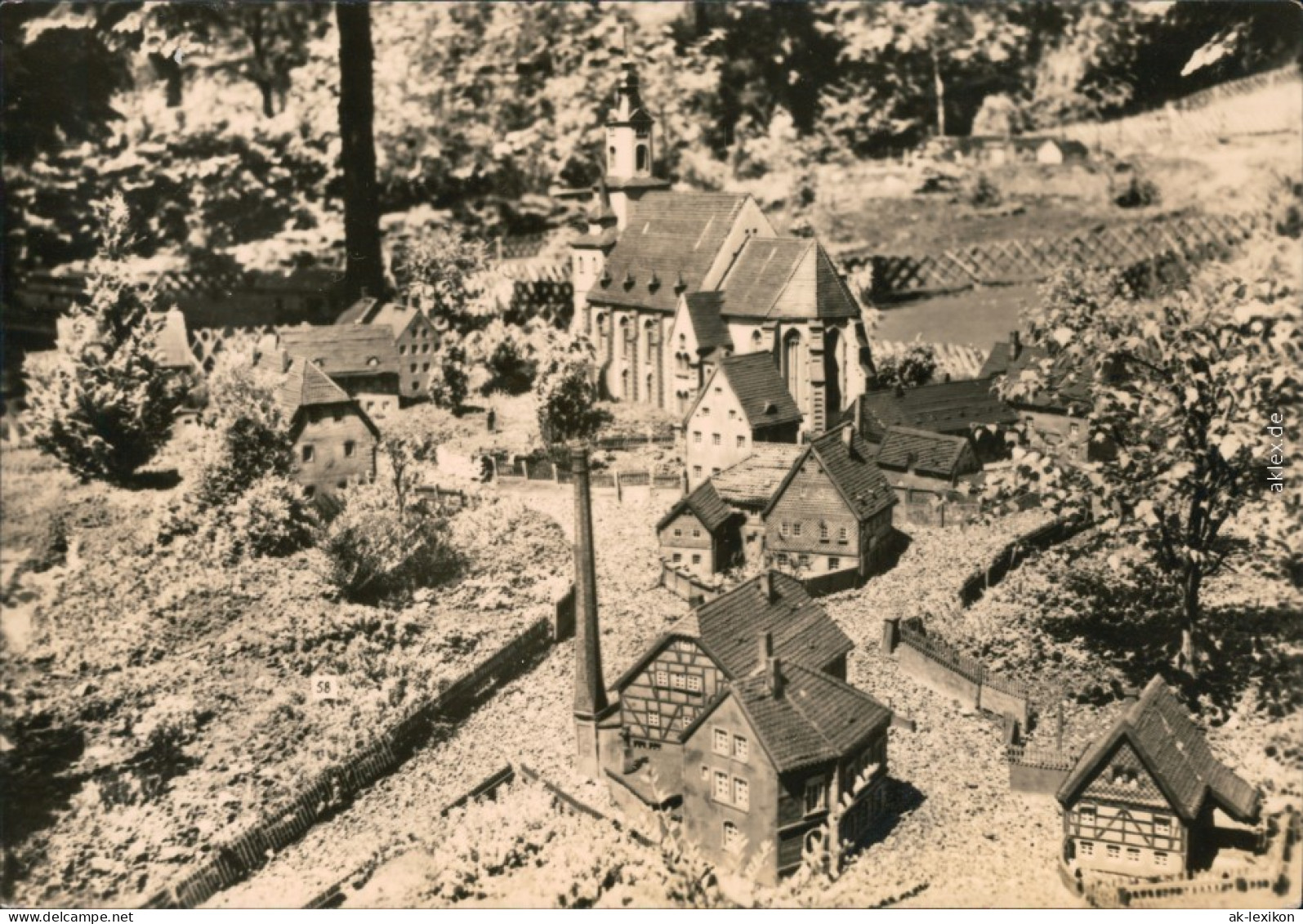 Ansichtskarte Oederan Miniaturpark Klein-Erzgebirge 1975 - Oederan