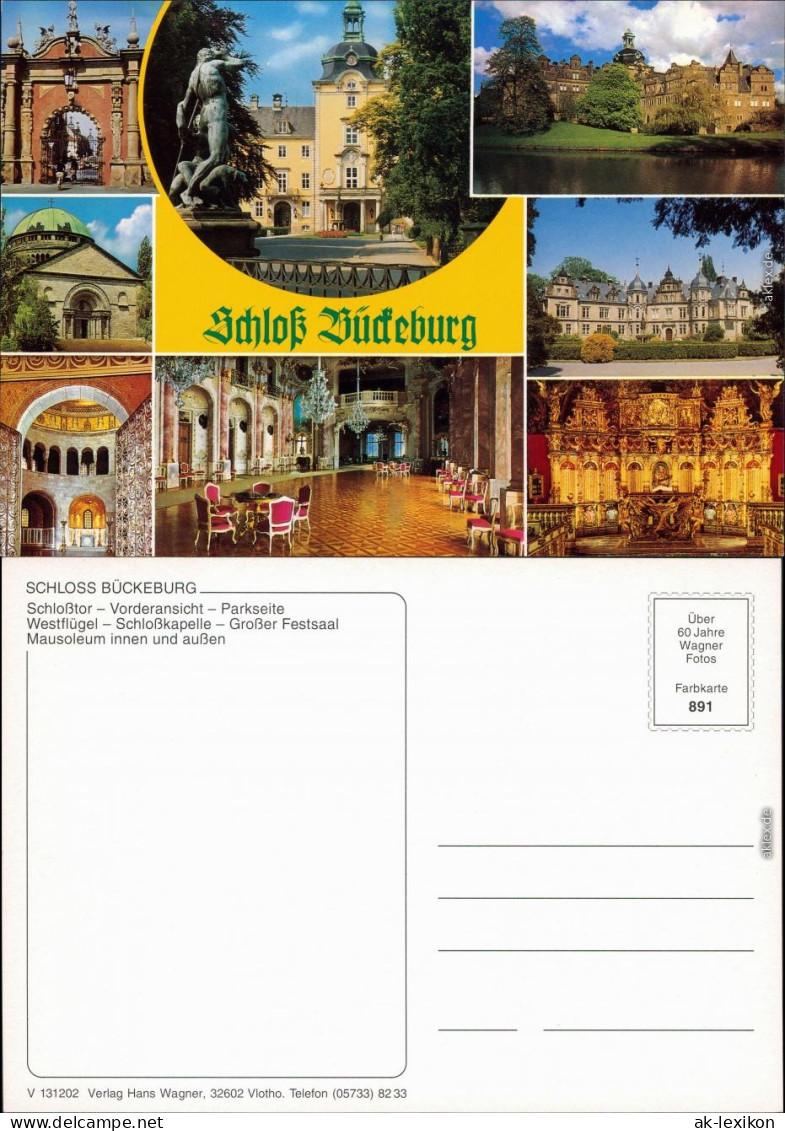 Ansichtskarte Bückeburg Fürstliches Schloss 1989 - Bueckeburg