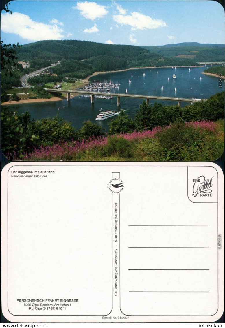 Attendorn Neu-Sondener Talbrücke, Biggesee / Biggetalsperre 1984 - Attendorn