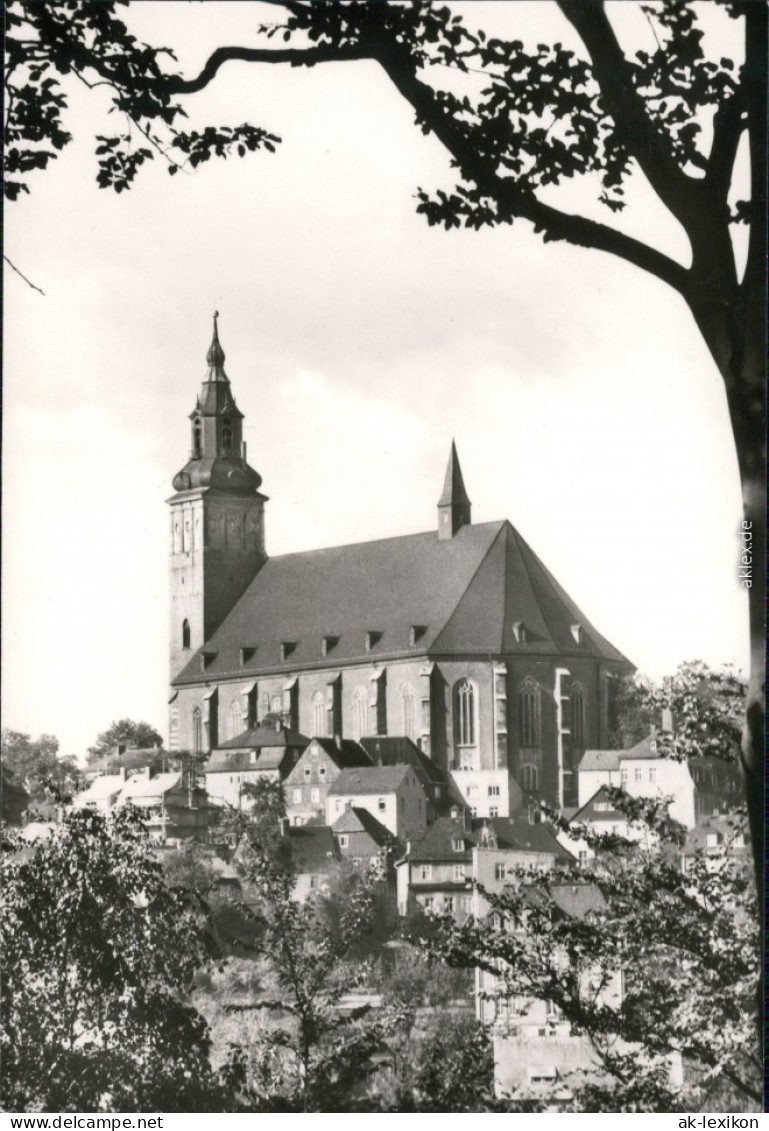 Ansichtskarte Schneeberg (Erzgebirge) St. Wolfgangs-Kirche 1975 - Schneeberg