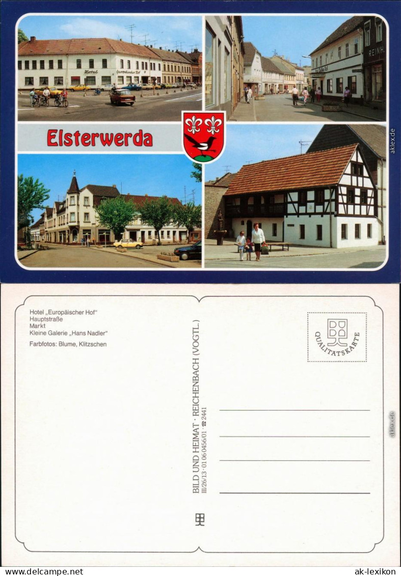 Elsterwerda Wikow 4 Bild: Hotel Europäischer Hof, Hauptstraße, Markt 1995 - Elsterwerda