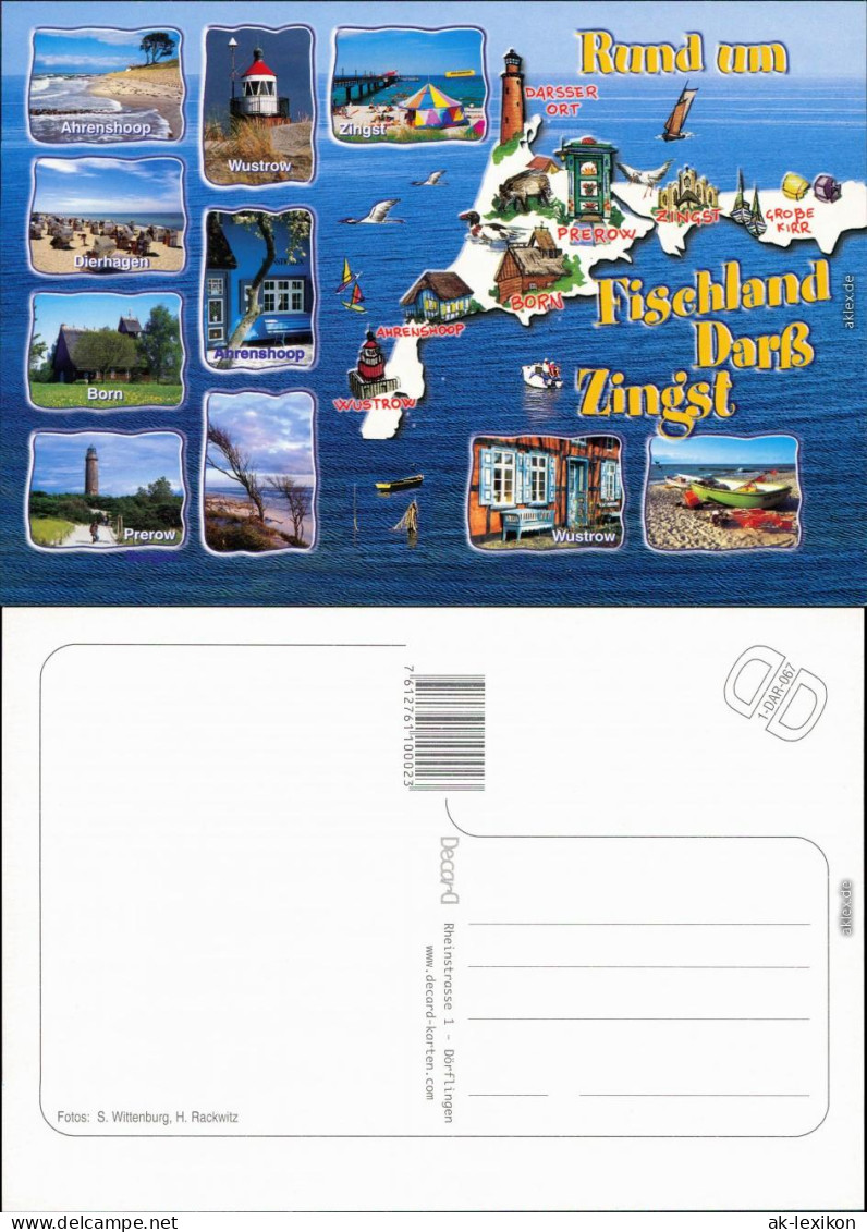 Ansichtskarte Zingst-Darss Ahrenshoop, Wustrow, Zingst, Wustrow, Prerow 2004 - Zingst