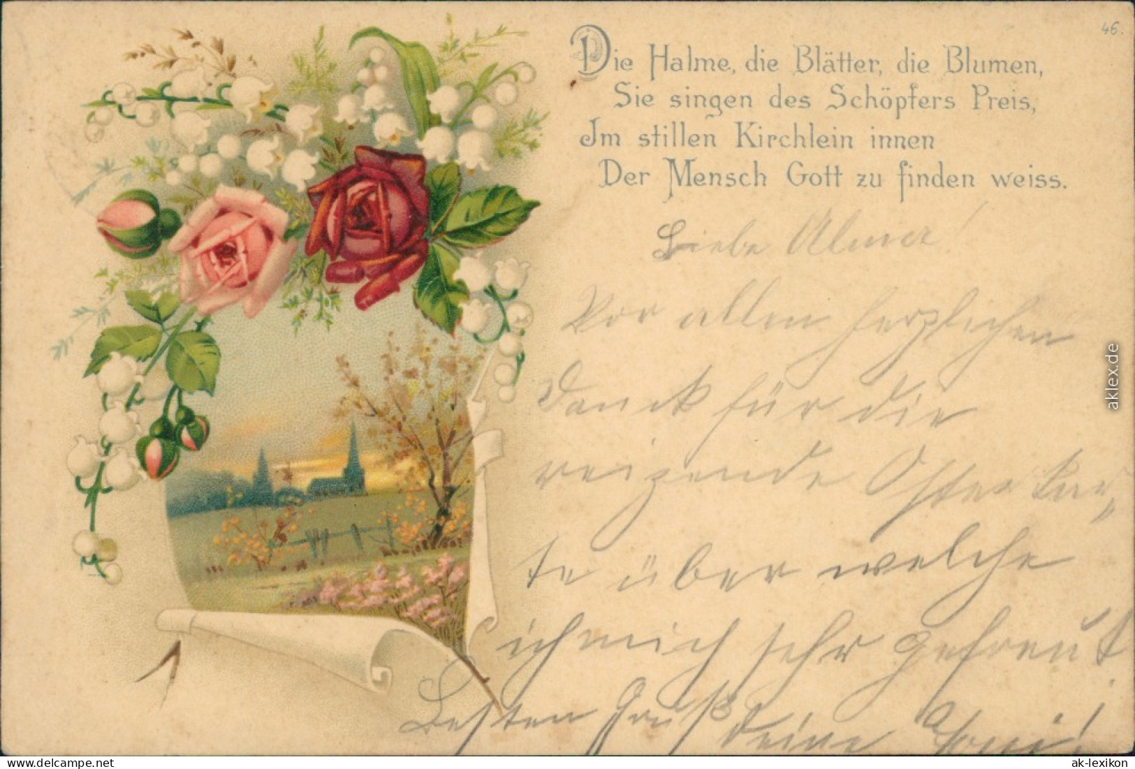  Spruchkarten/Gedichte - Die Halme, Die Blätter, Die Blumen 1900 - Philosophie & Pensées