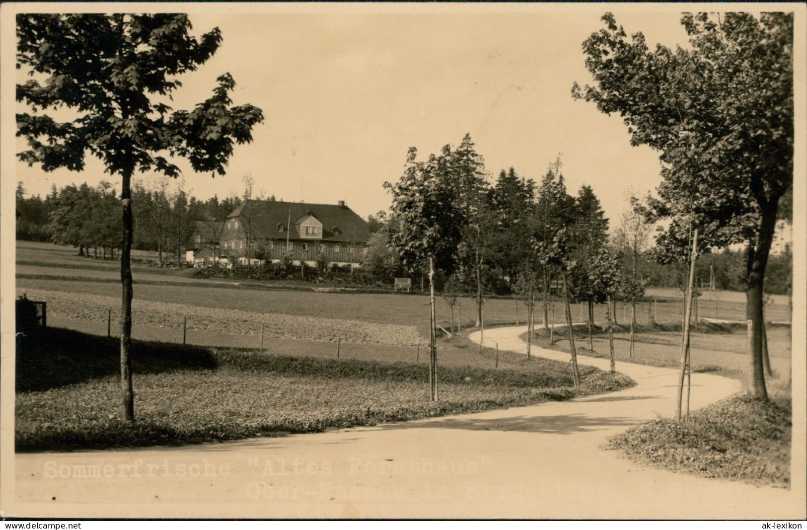 Ansichtskarte Rechenberg-Bienenmühle Partie In Der Stadt 1938  - Rechenberg-Bienenmühle