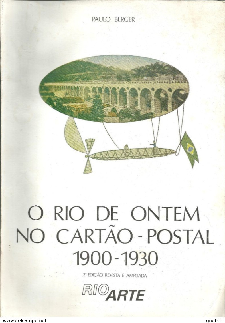 BRAZIL BOOK " O RIO DE ONTEM NO CARTÃO POSTAL 1900-1930 " POSTCARD HISTORY RIO DE JANEIRO - Zeitungen & Zeitschriften