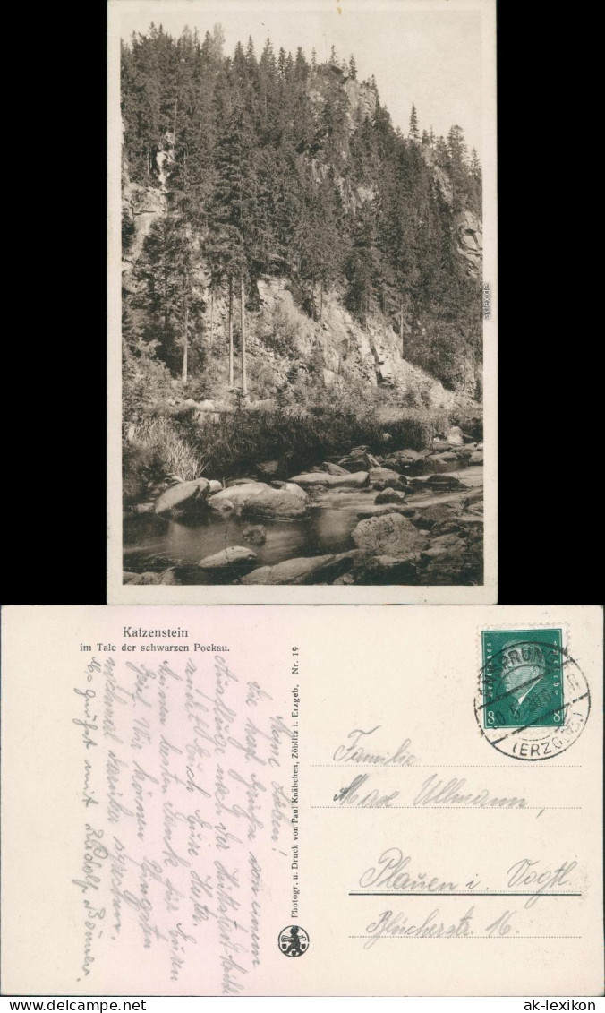 Pobershau-Marienberg Im Erzgebirge Katzenstein Im Tal Der Schwarzen Pockau 1930 - Marienberg