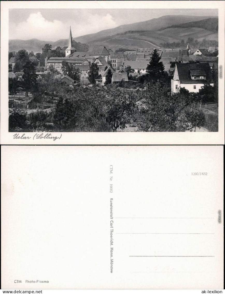 Ansichtskarte Uslar Panorama-Ansicht 1955 - Uslar