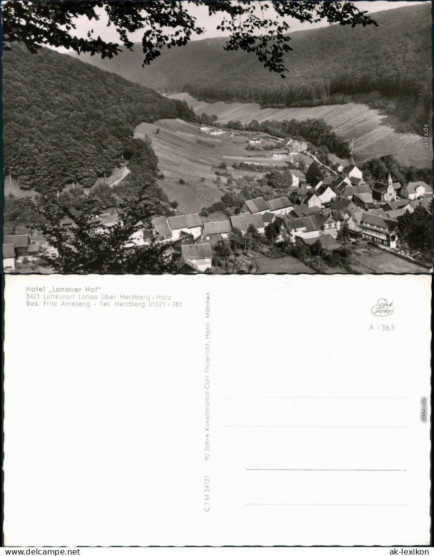 Ansichtskarte Lonau-Herzberg (Harz) Panorama-Ansicht 1963 - Herzberg