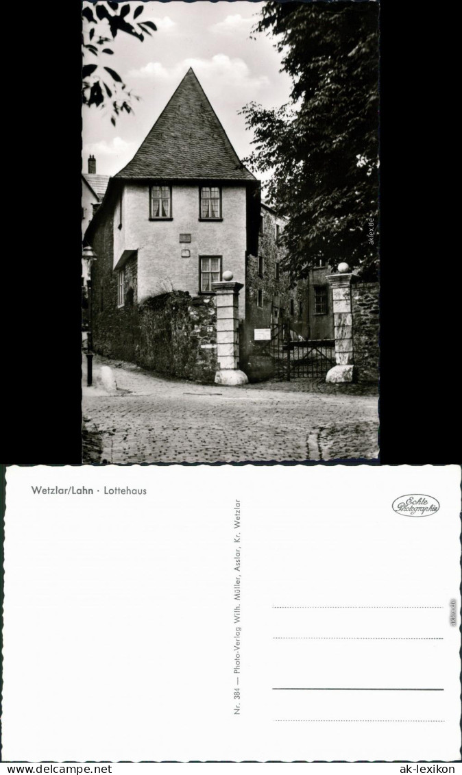 Ansichtskarte Wetzlar Lottehaus 1962 - Wetzlar