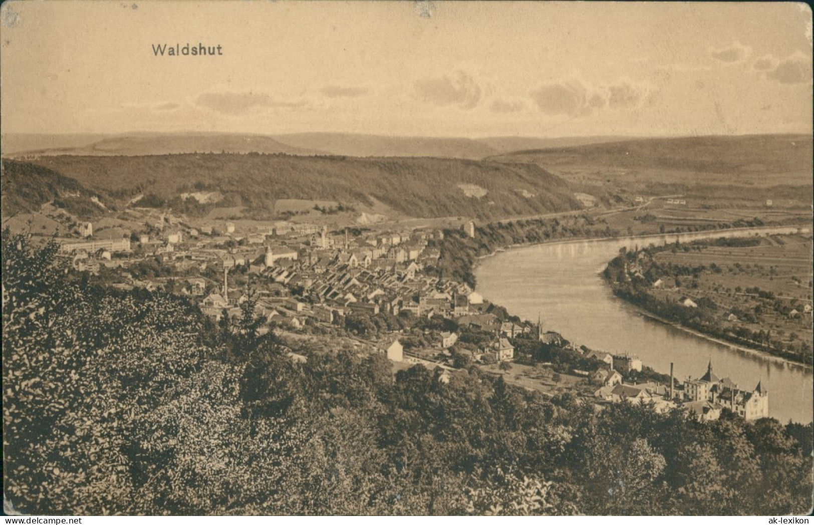 Ansichtskarte Waldshut-Waldshut-Tiengen Blick Auf Die Stadt 1913  - Waldshut-Tiengen