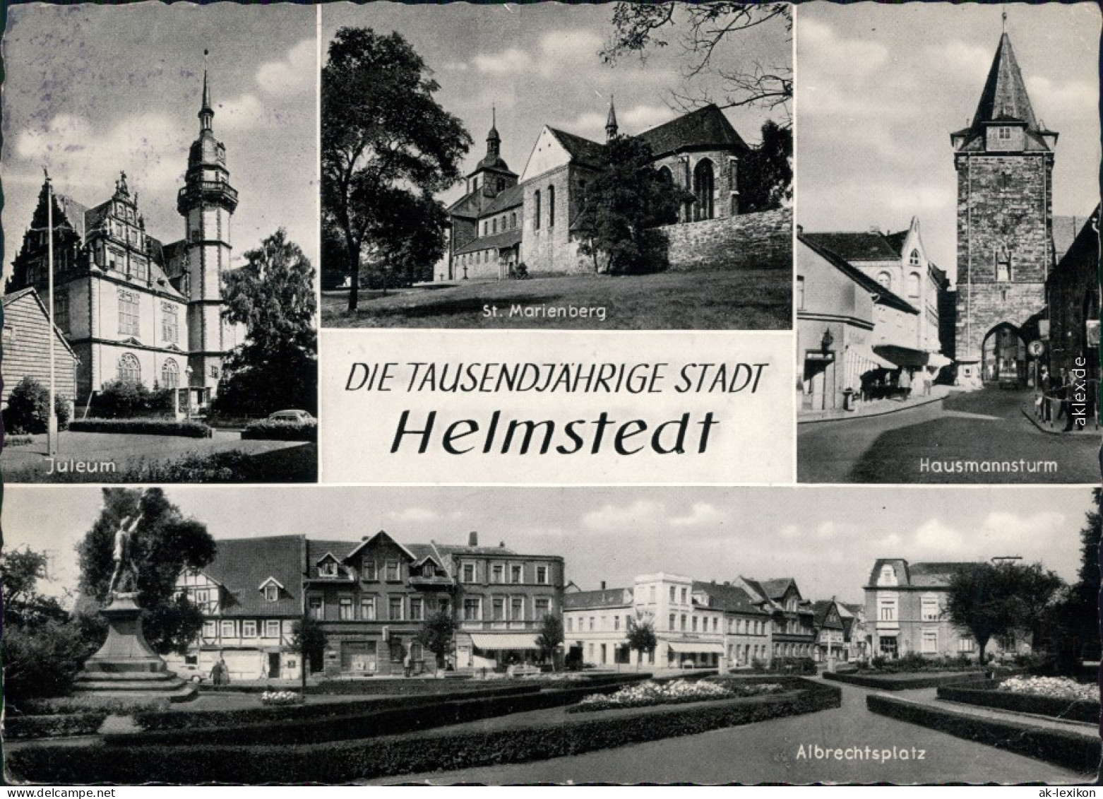 Ansichtskarte Helmstedt Albrechtplatz, Juleum, St. Marienberg 1969  - Helmstedt