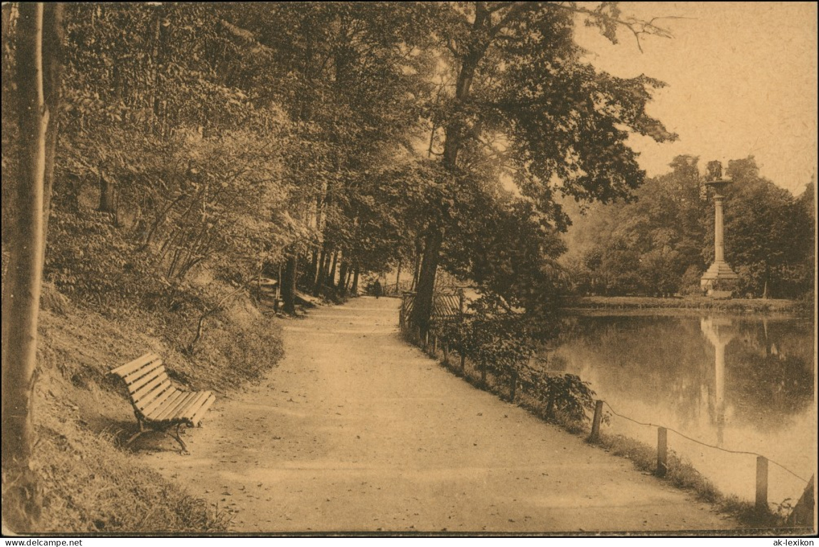 Ansichtskarte Glauchau Gründelpark 1913 - Glauchau