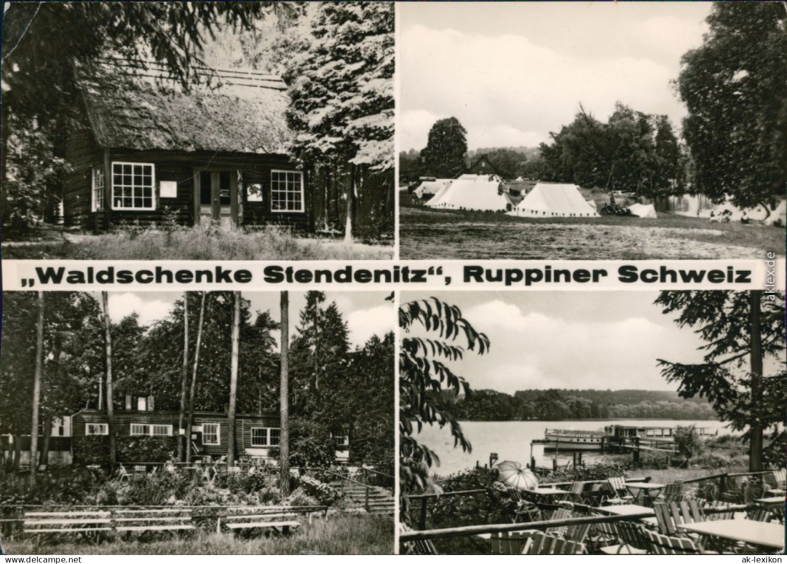 Ansichtskarte Neuruppin Ruppiner Schweiz - Waldschenke Stendenitz 1968 - Neuruppin