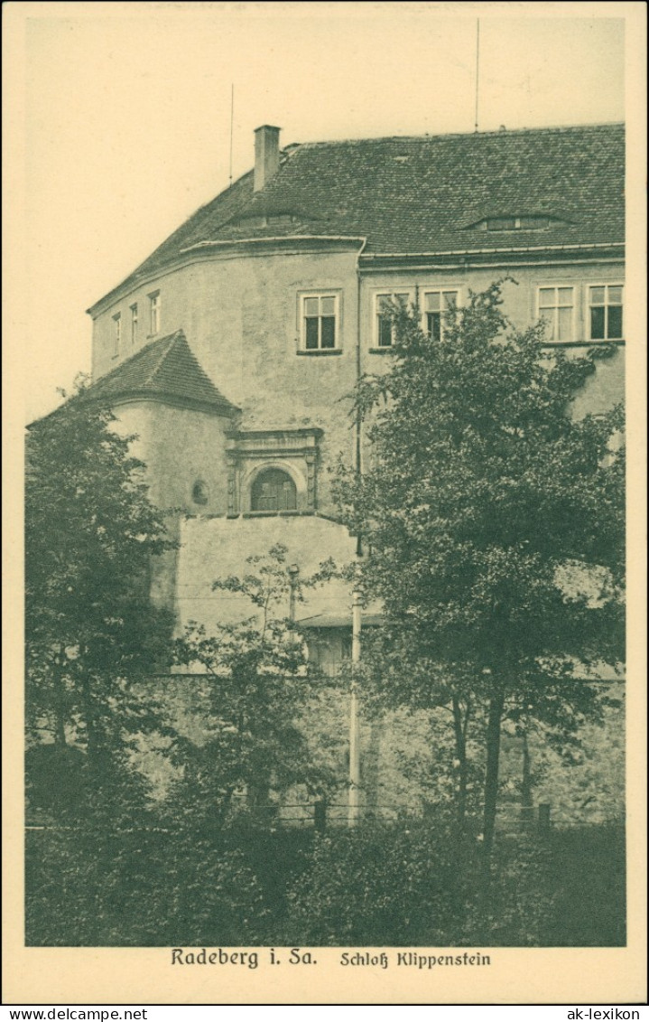 Ansichtskarte Radeberg Schloß Klippenstein 1922 - Radeberg