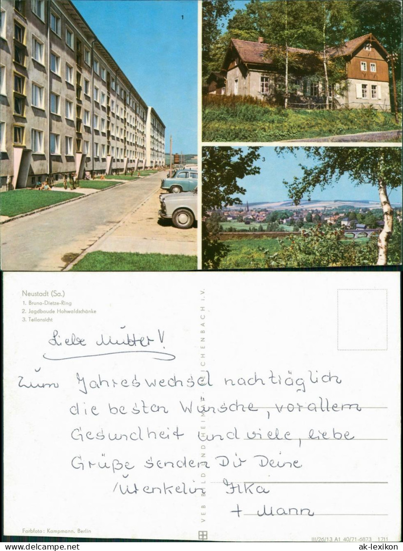 Neustadt (Sachsen) Bruno-Dietze-Ring, Jagdbaude, Teilansicht 1971 - Neustadt