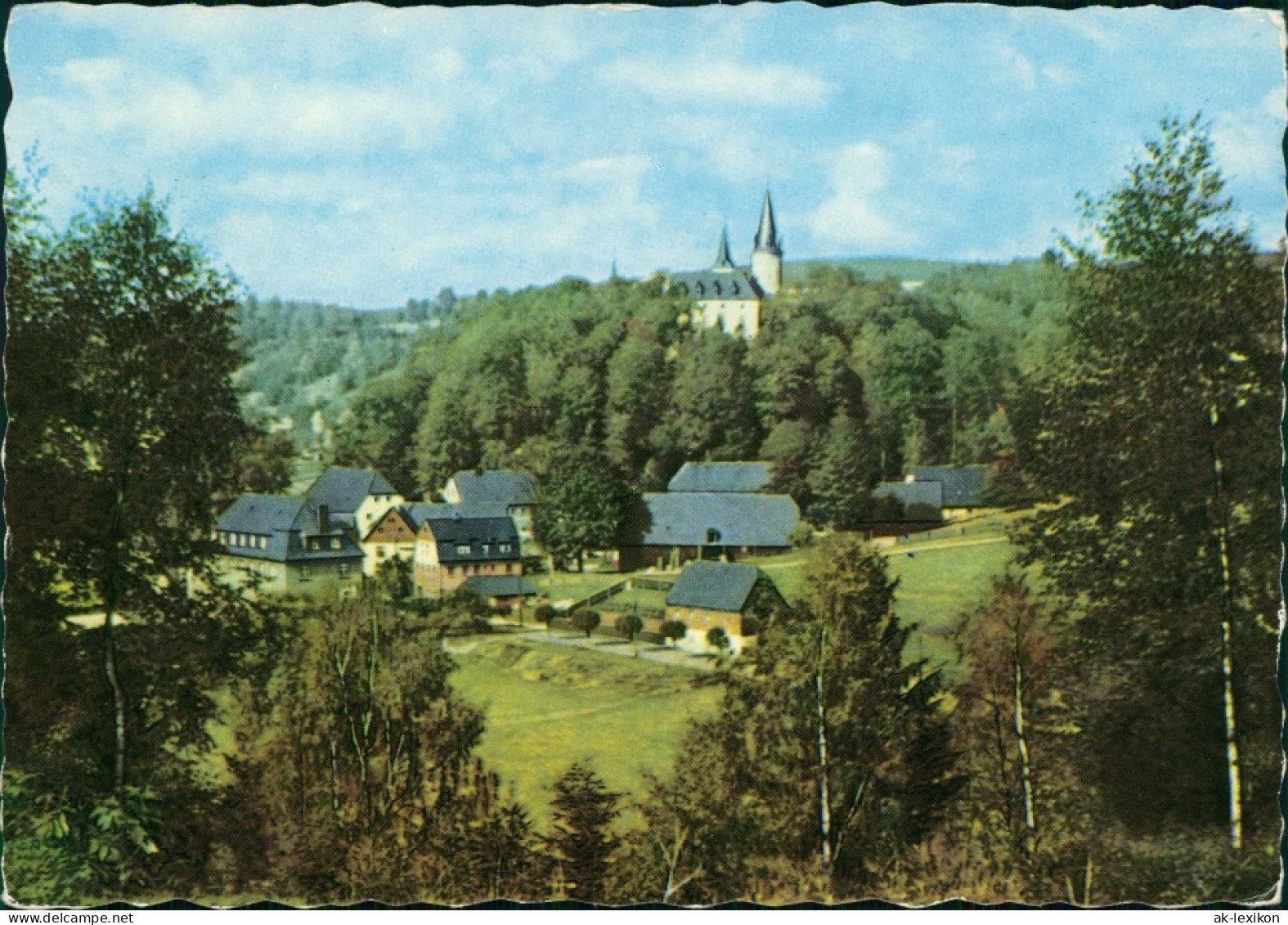 Ansichtskarte Neuhausen (Erzgebirge) Schloss Purschenstein 1963 - Neuhausen (Erzgeb.)