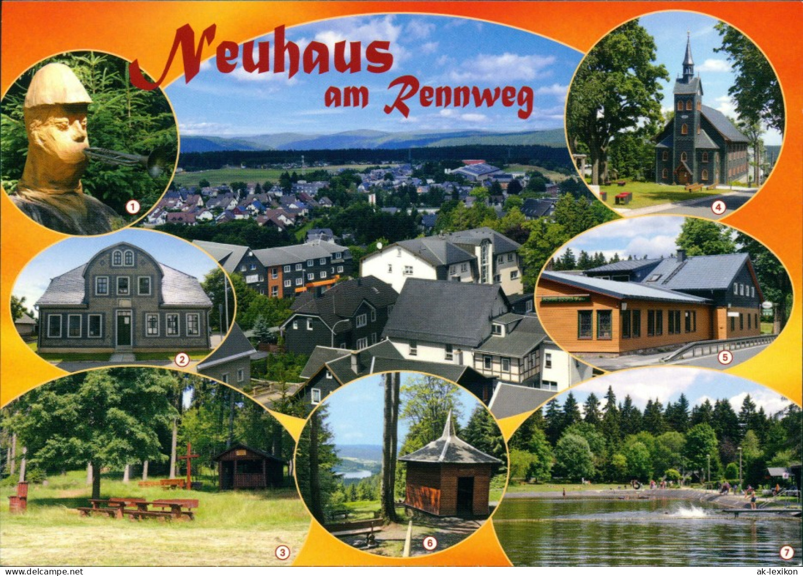 Neuhaus Am Rennweg Holzkunst, Heimatmuseum   Rennsteigbaude 1995 - Neuhaus