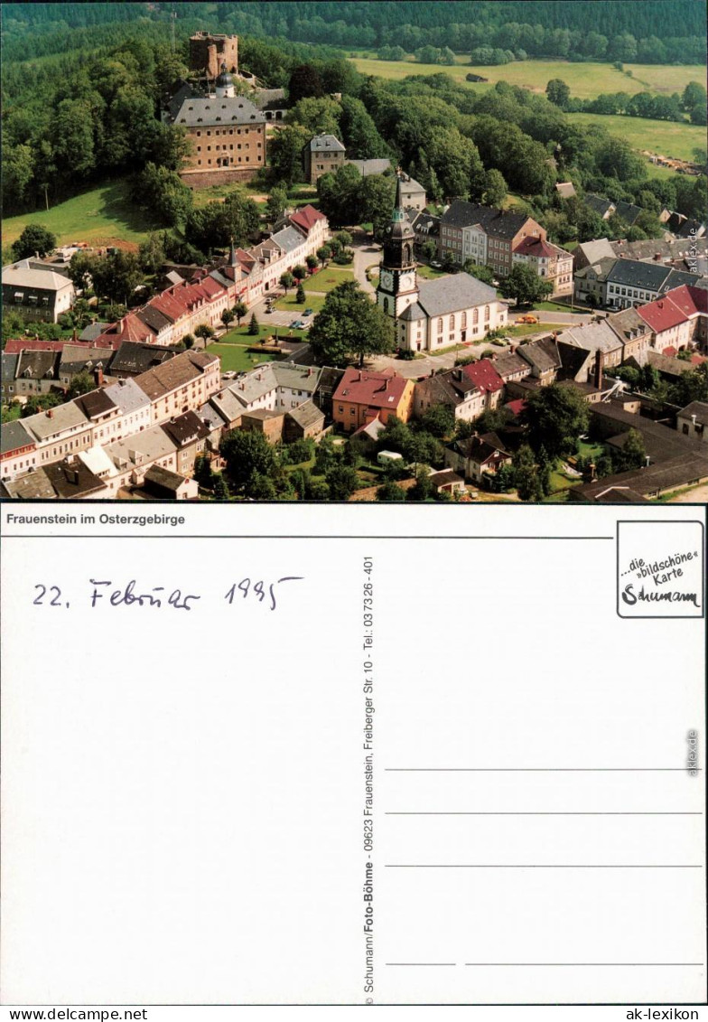 Ansichtskarte Frauenstein (Erzgebirge) Panorama 1995 - Frauenstein (Erzgeb.)