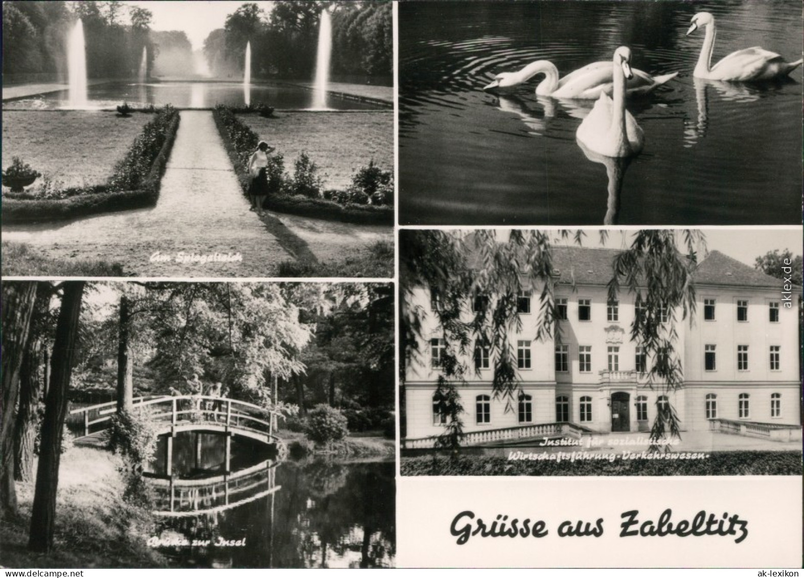 Ansichtskarte Zabeltitz-Großenhain Barockpark 1971 - Grossenhain