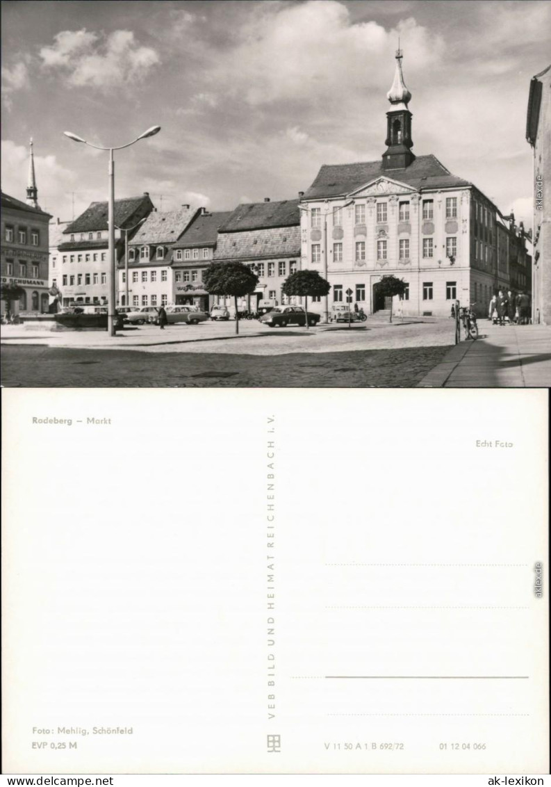 Ansichtskarte Radeberg Marktplatz 1972 - Radeberg