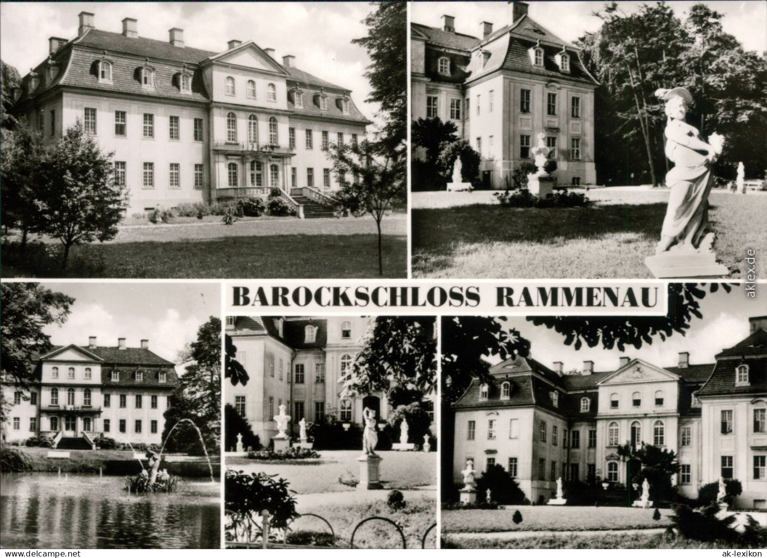 Ansichtskarte Rammenau-Bischofswerda Barockschloss 1975 - Bischofswerda