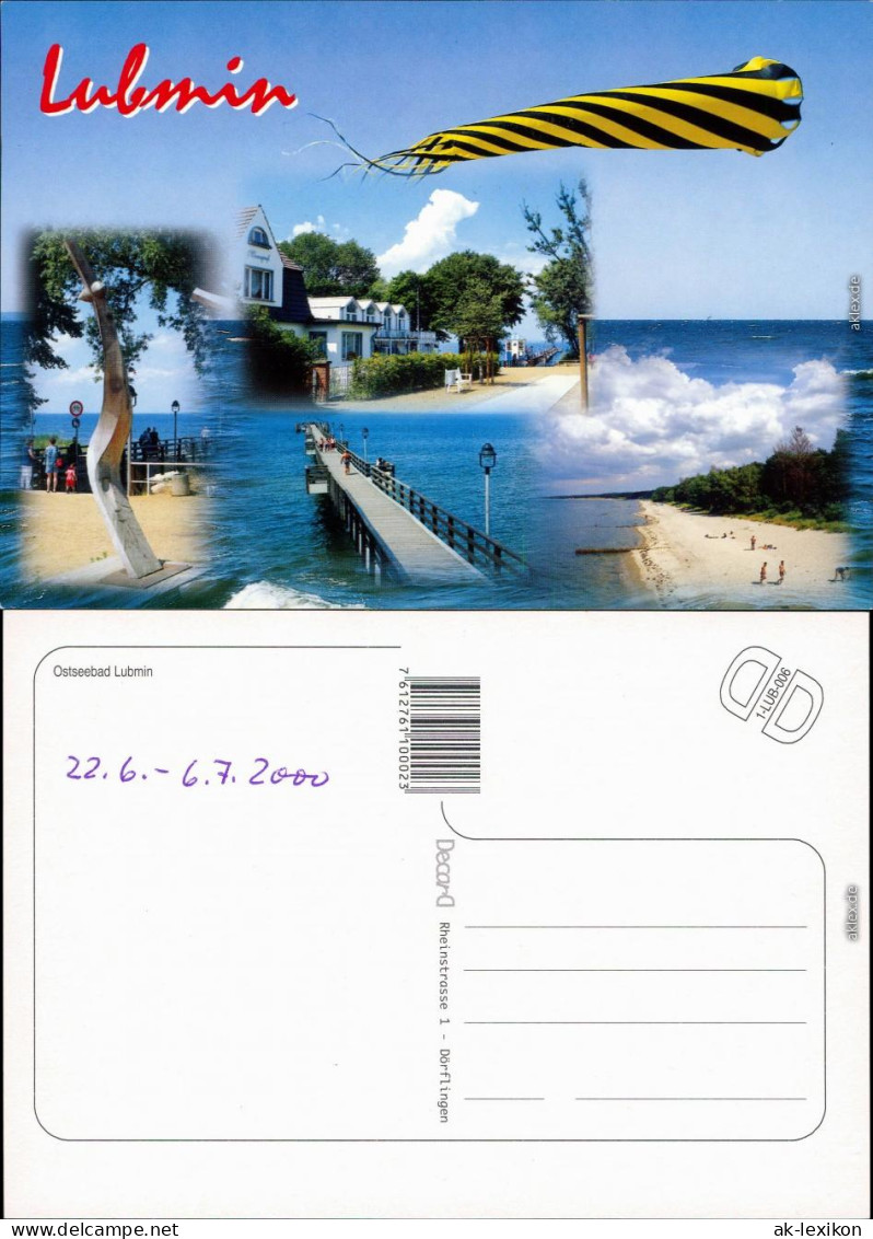 Ansichtskarte Lubmin Seebrücke, Promenade, Strand, Ostsee 2000 - Lubmin