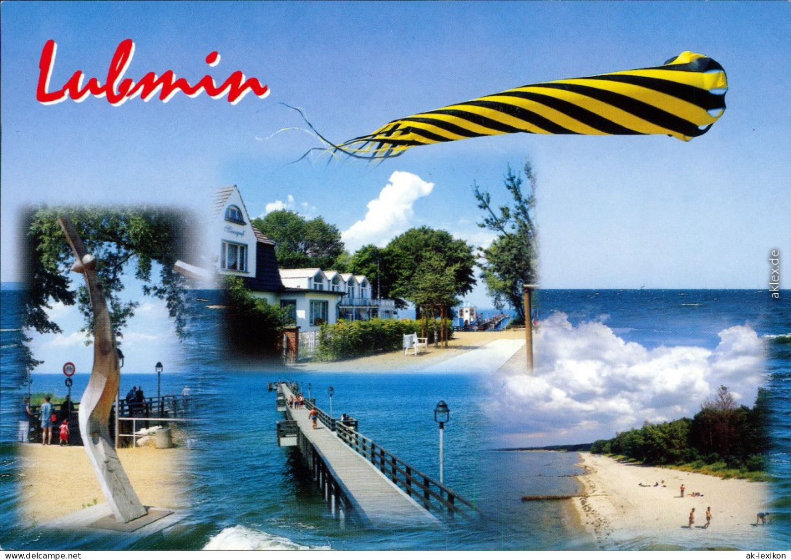 Ansichtskarte Lubmin Seebrücke, Promenade, Strand, Ostsee 2000 - Lubmin