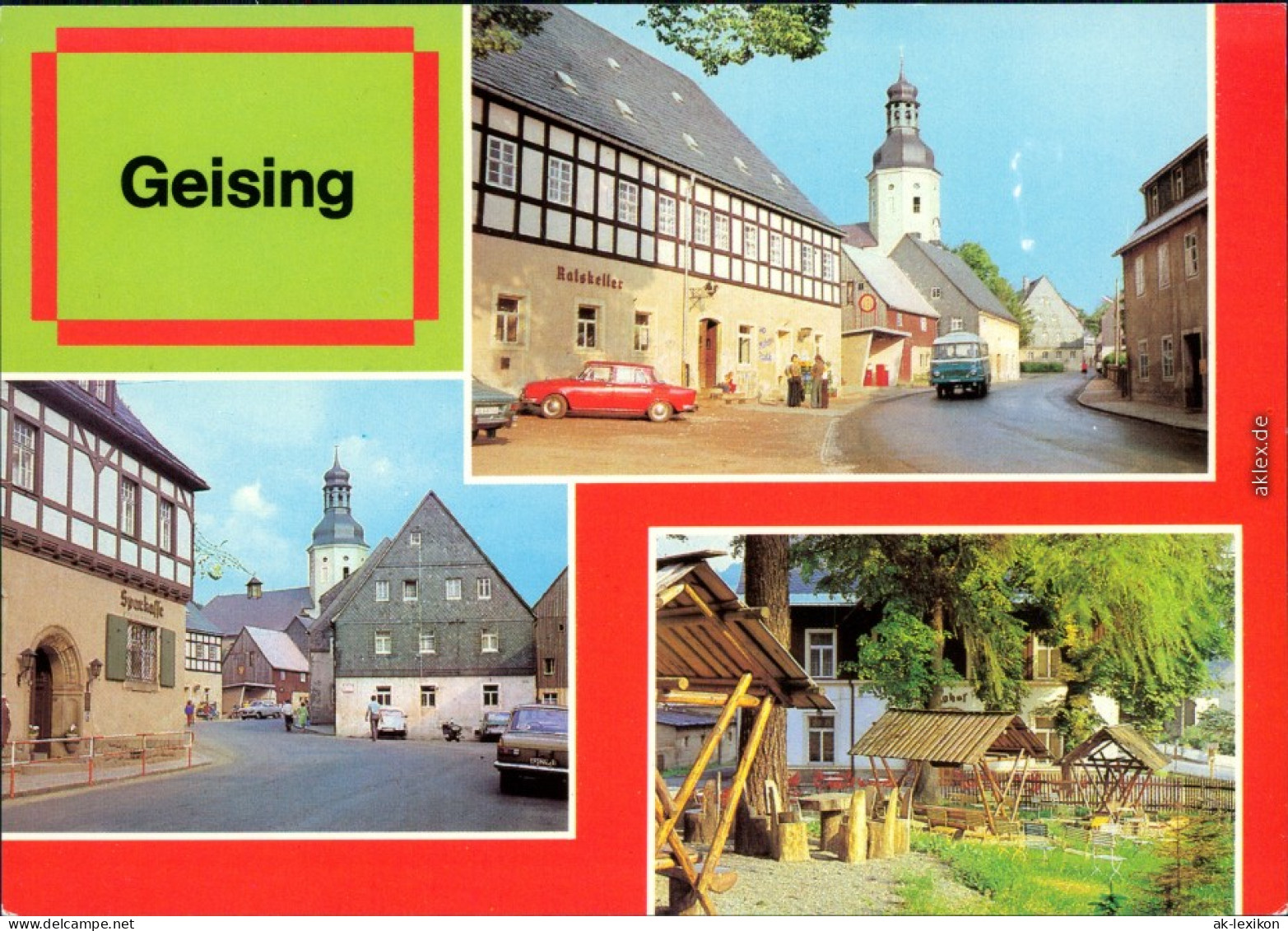 Ansichtskarte Fürstenau Altenberg (Erzgebirge) Hauptstraße Geisinghof 1981 - Geising