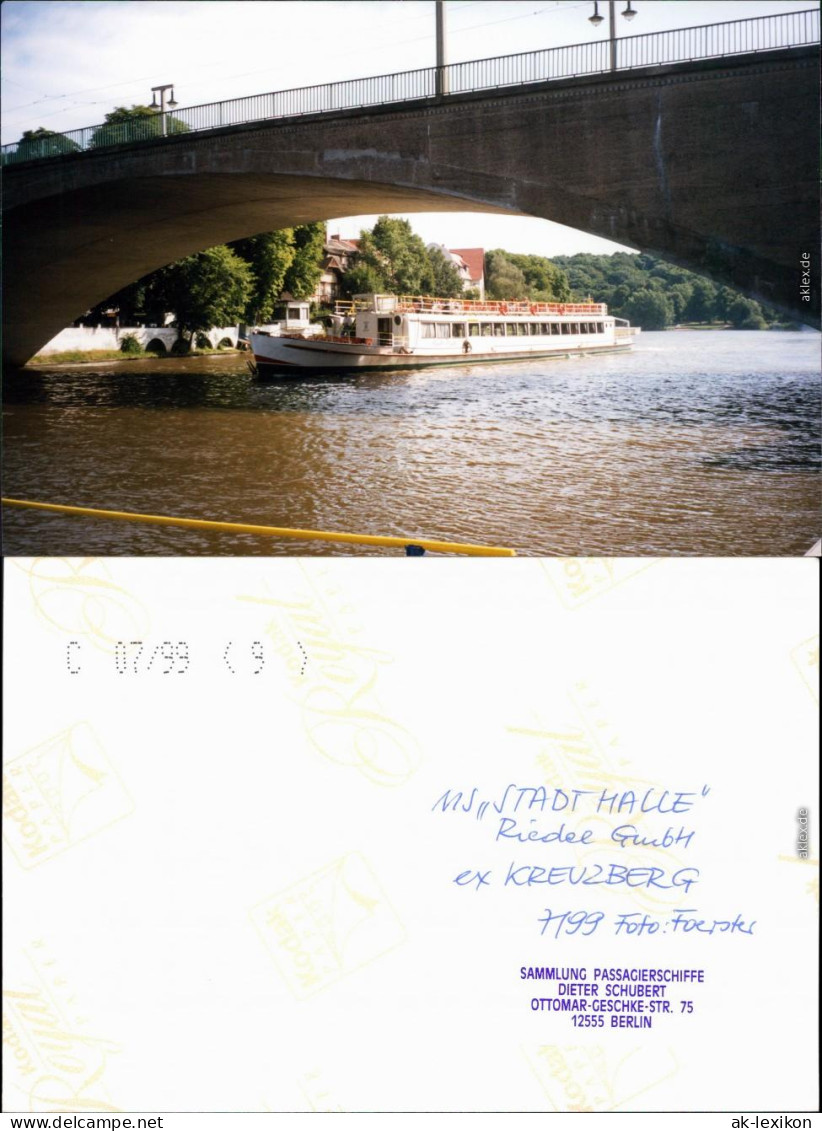 Kreuzberg-Berlin MS "Stadt Halle" - Passagierschiffe 1999 Privatfoto - Kreuzberg