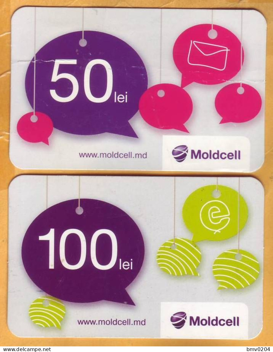 2005  Moldova Moldavie Moldau Used 50,100 Pulses Telephone 2 Cards - Moldavie