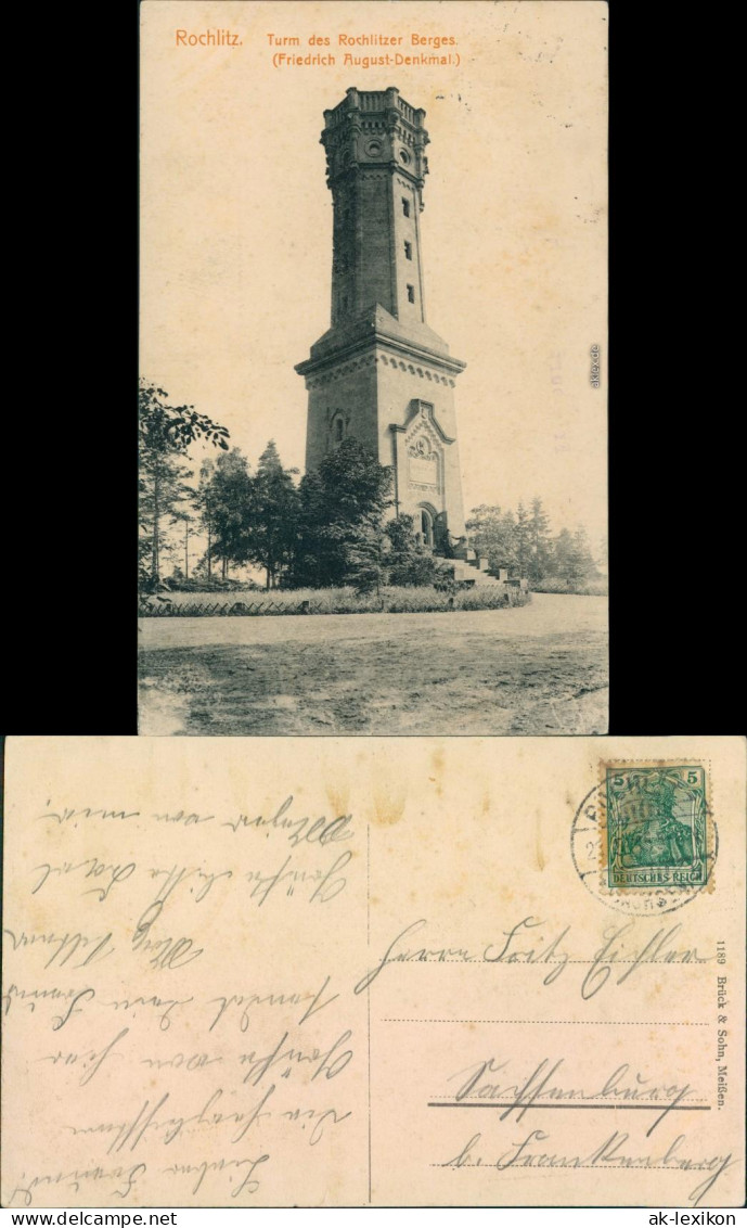 Ansichtskarte Rochlitz Turm Auf Dem Rochlitzer Berg 1909  - Rochlitz