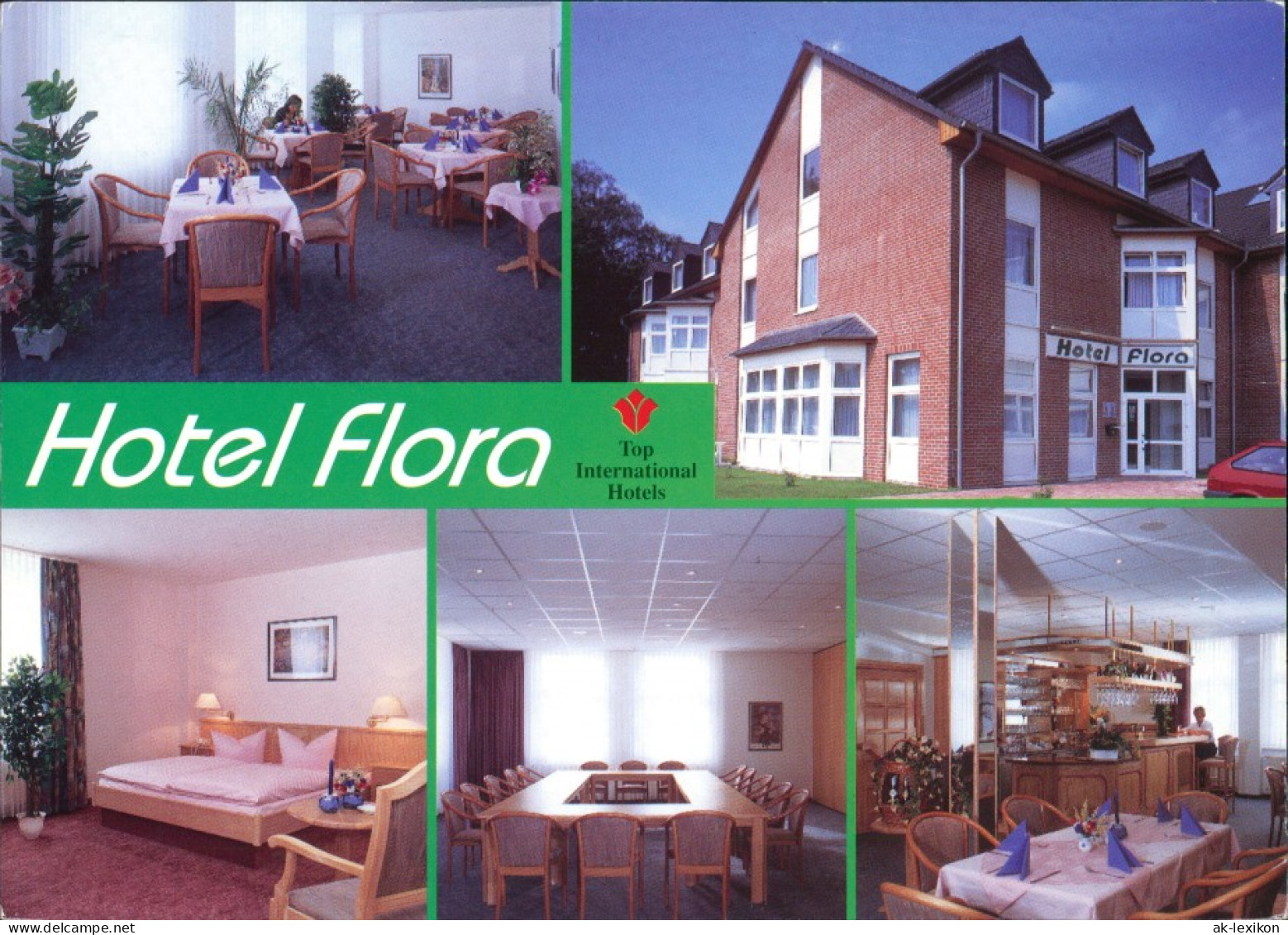 Postkarte Fredersdorf-Vogelsdorf Top International Hotel FLORA Mittelstrasse - Fredersdorf-Vogelsdorf