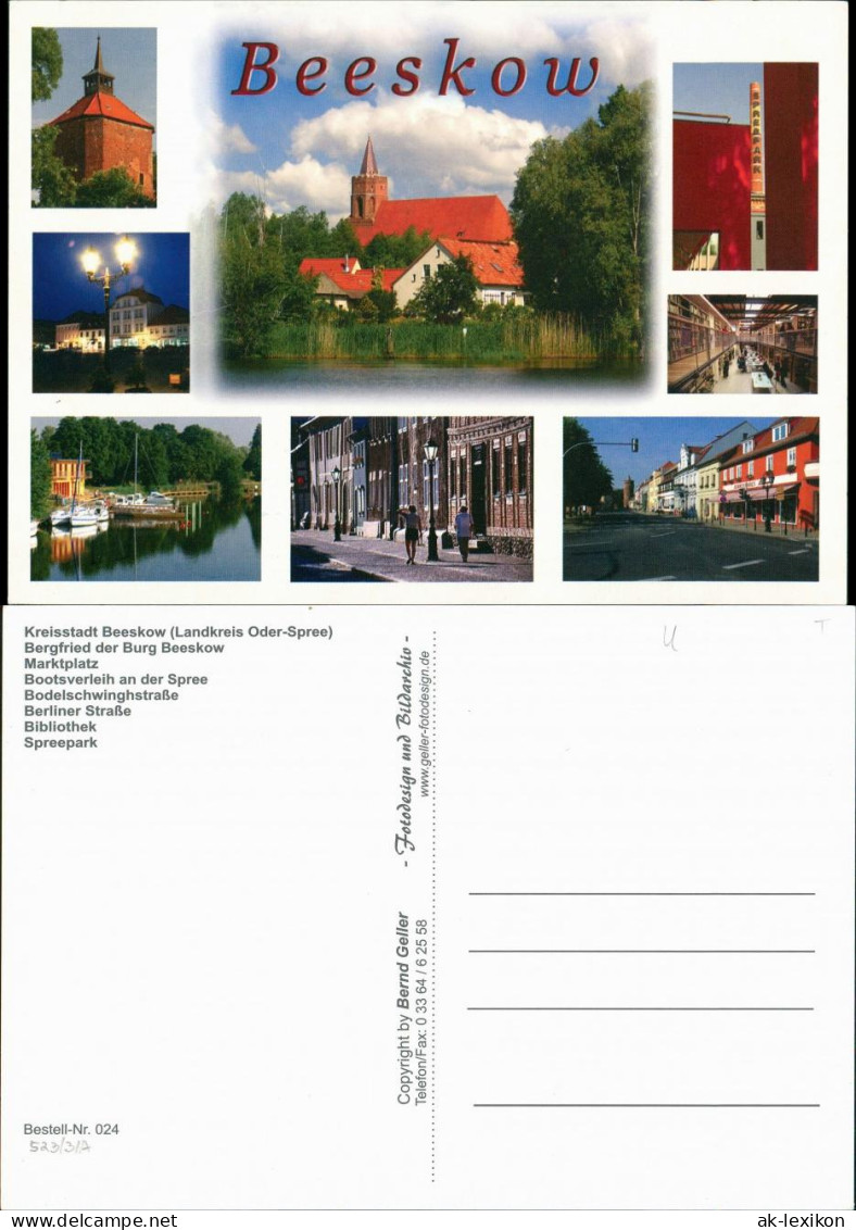Beeskow   Bootsverleih, Bibliothek, Spreepark, Marktplatz Uvm. 2000 - Beeskow