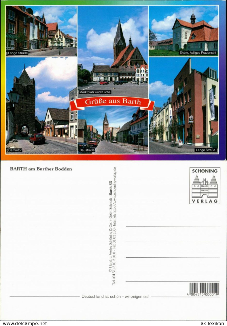 Ansichtskarte Barth Stadtteilansichten, Straßen, Ehem. Frauenstift Uvm. 2005 - Barth