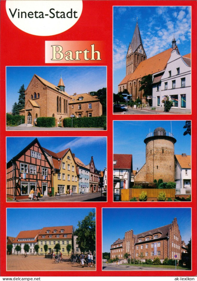 Ansichtskarte Barth Stadtteilansichten Mehrbildkarte Der Vineta-Stadt 2000 - Barth