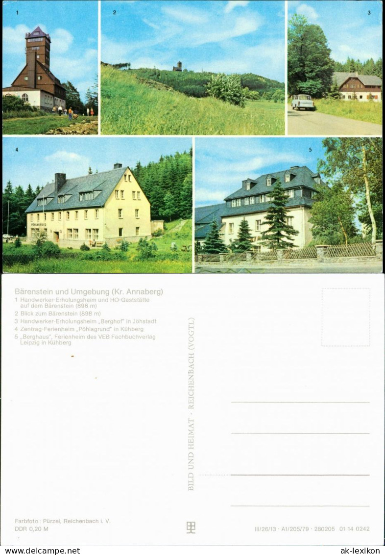Bärenstein-Altenberg (Erzgebirge) Handwerker-Erholungsheim - Bärenstein 1976 - Baerenstein