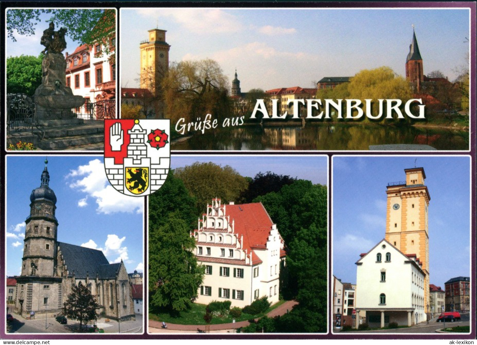 Ansichtskarte Altenburg Gruss Mehrbild-AK Mit Kunstturm, Kirche, Pohlhof 2000 - Altenburg