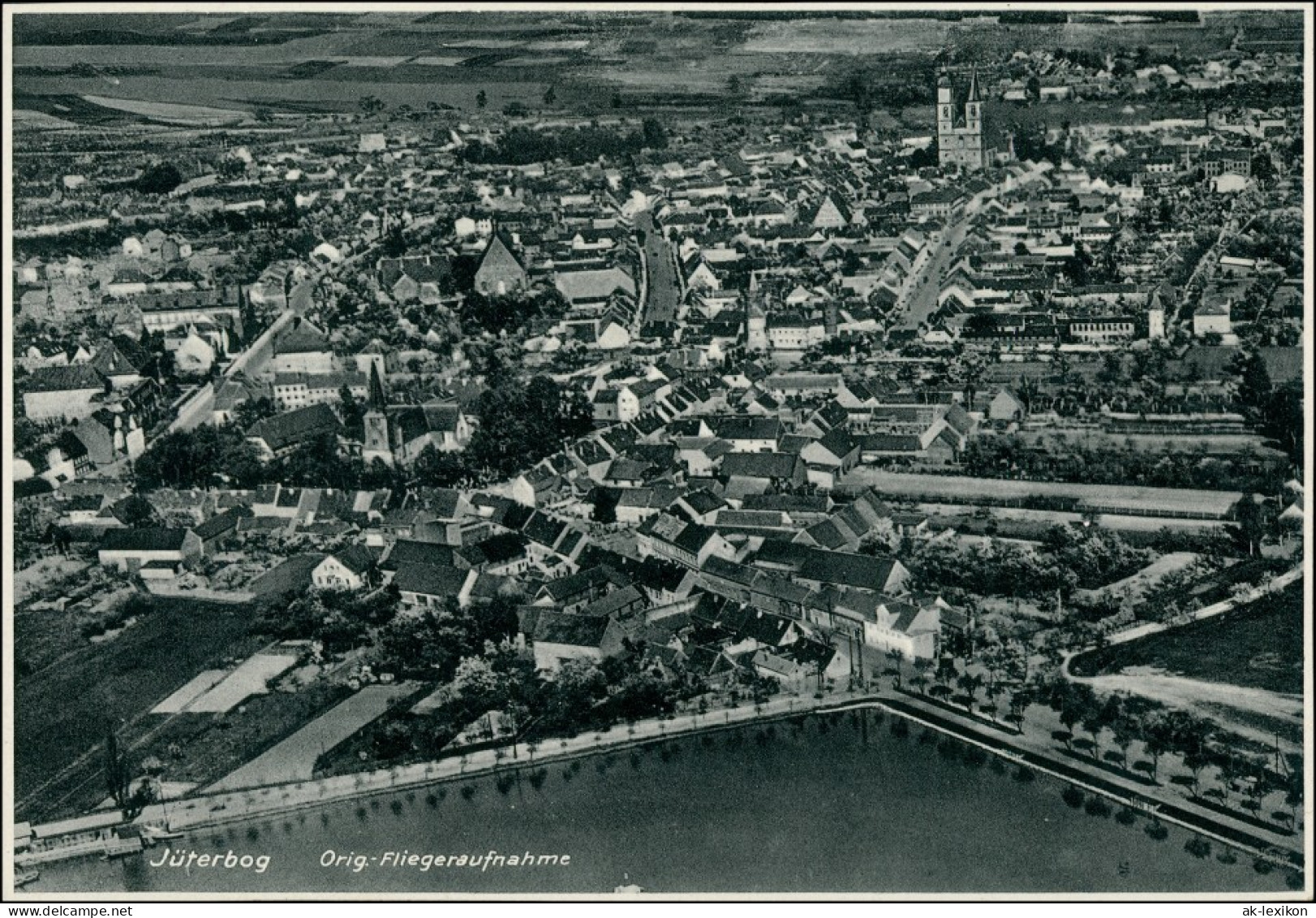 Ansichtskarte Jüterbog Luftbild 1935 - Jüterbog