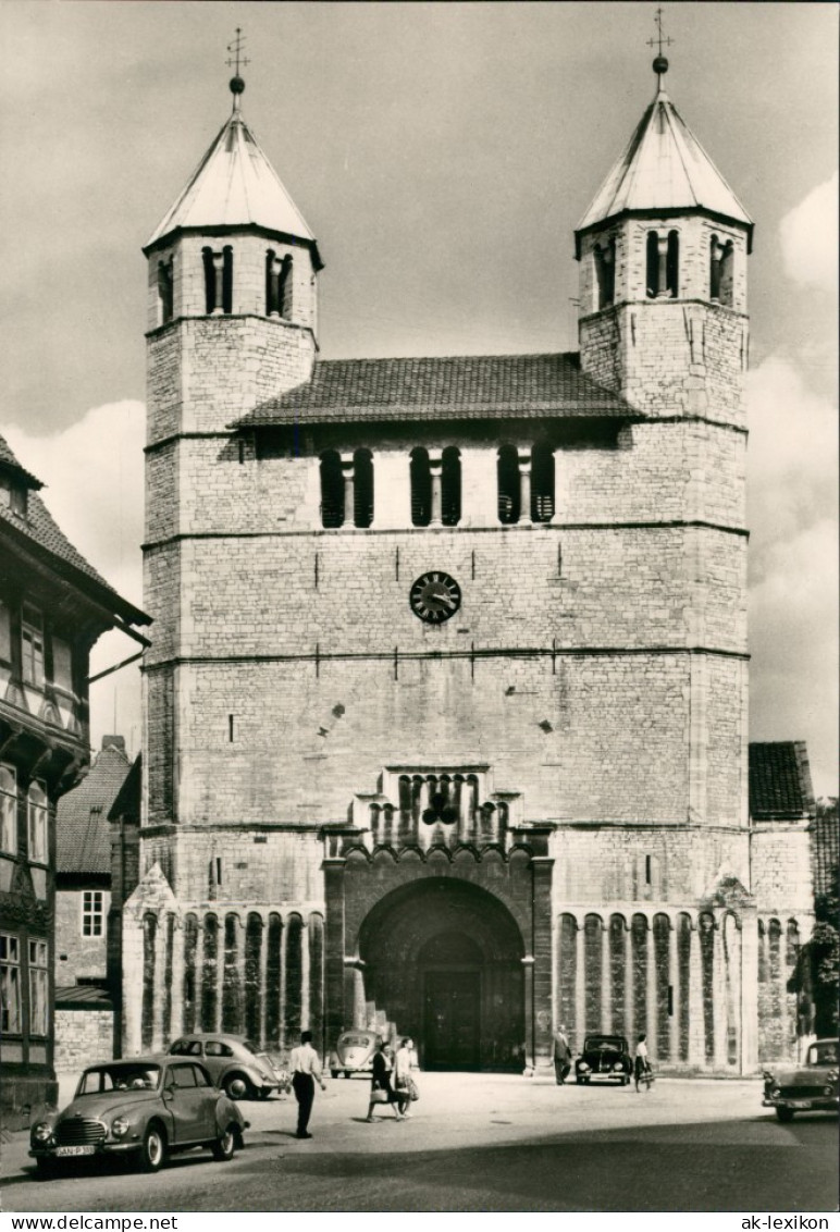 Bad Gandersheim Auto VW KÄfer, Münster Domenstiftskirche Von Westen 1960 - Bad Gandersheim