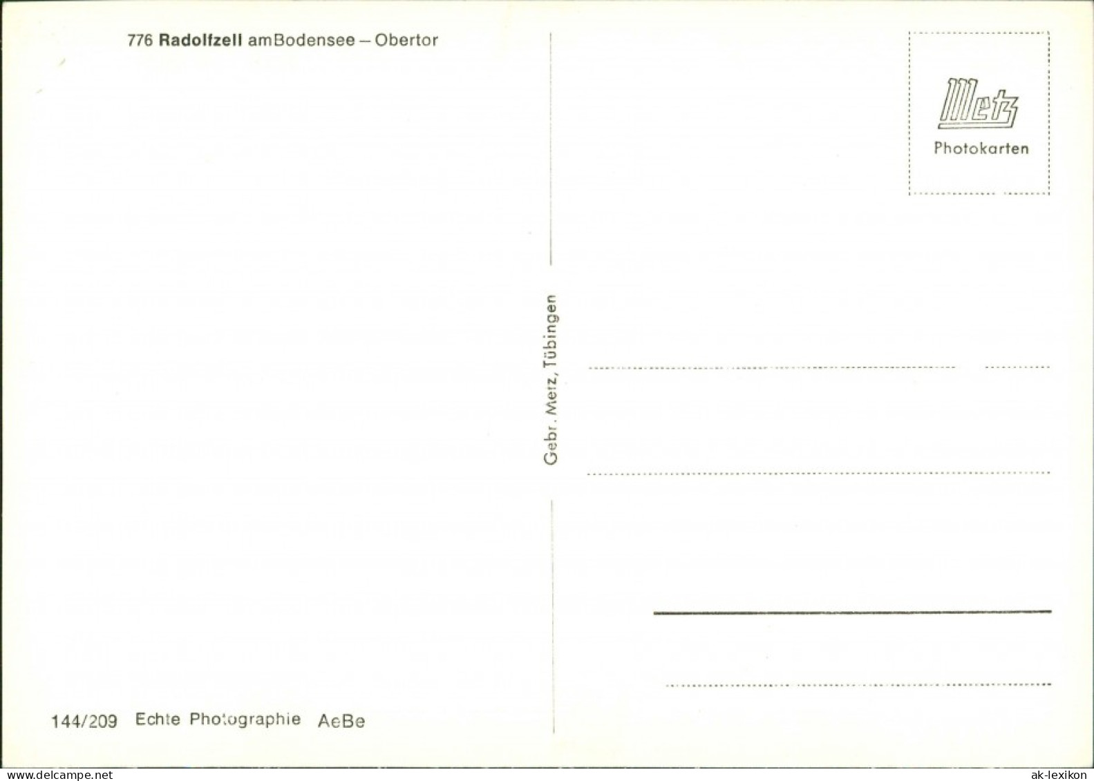 Radolfzell Am Bodensee Strassen Partie Am Obertor, Person Auf Gehweg 1965 - Radolfzell