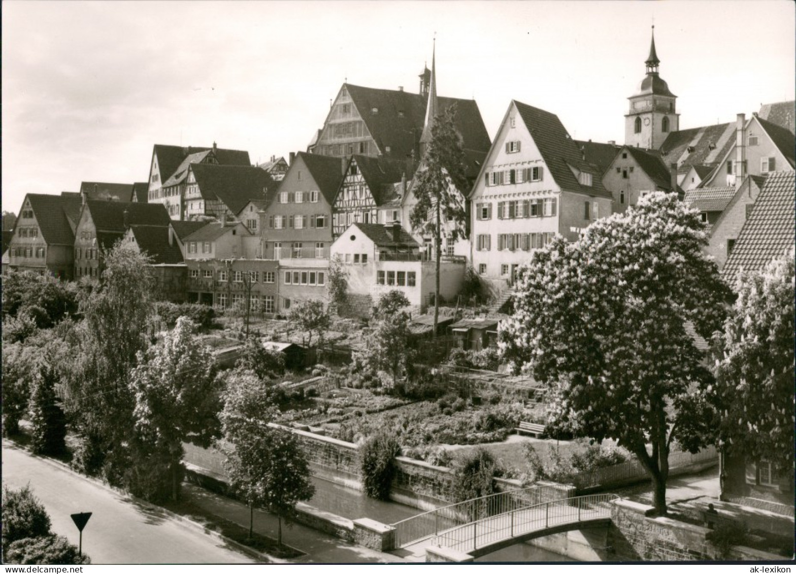 Bietigheim-Bietigheim-Bissingen Panorama-Ansicht Enz Partie A.d. Metter 1965 - Bietigheim-Bissingen