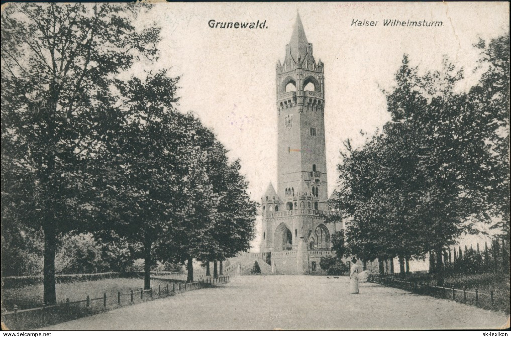 Ansichtskarte Grunewald-Berlin Grunewaldturm (Kaiser-Wilhelm-Turm) 1920 - Grunewald