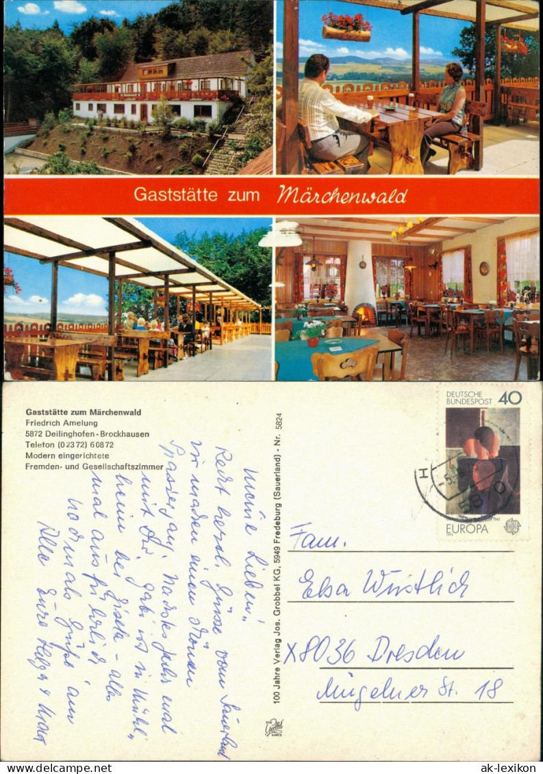 Deilinghofen-Hemer Gaststätte Zum Märchenwald Ortsteil Brockhausen 4  1975 - Hemer