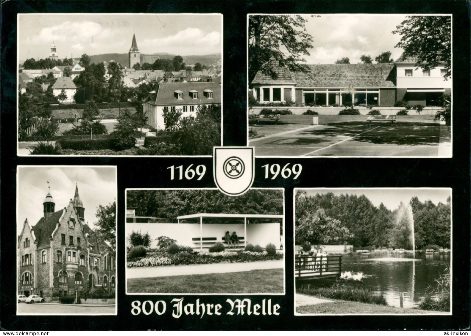 Ansichtskarte Melle MB: Stadt, Park, Anlagen 1969 - Melle
