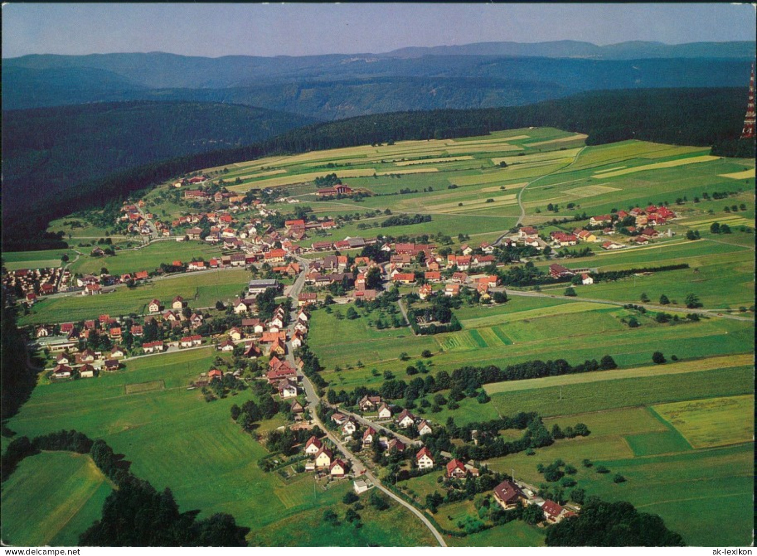 Schömberg (Schwarzwald) Luftbild Ortsteil Langenbrand Mit Schwarzwald   1980 - Schömberg