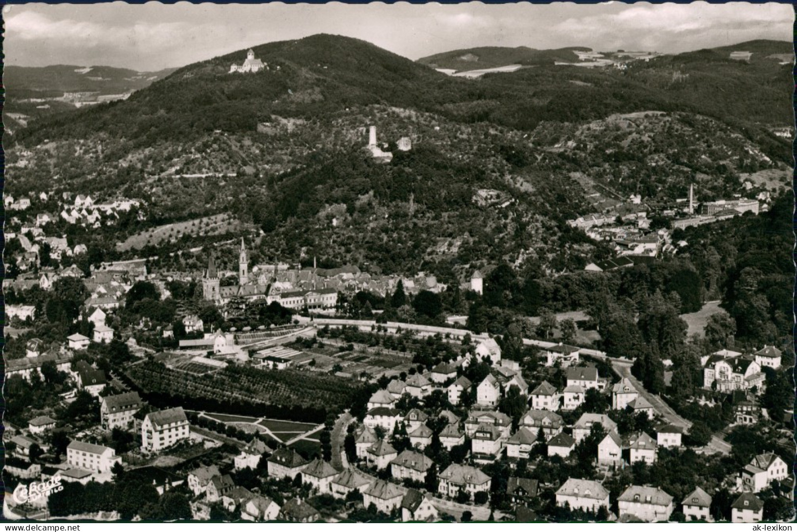 Ansichtskarte Weinheim (Bergstraße) Luftbild 1957 - Weinheim